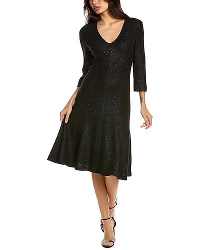 St. John Wool-Blend Midi Dress Women