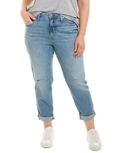 Madewell Plus High-Rise Bilston Wash Slim Boy Jean Women