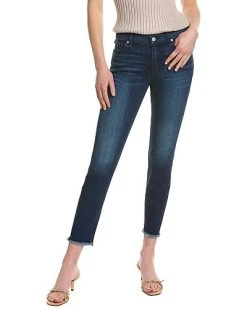 7 For All Mankind The Ankle Dark Indigo Skinny Jean Women