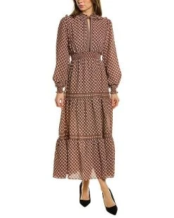 Max Studio Mocked Waist Maxi Dress Women