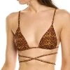WeWoreWhat Cooper Wrap Bikini Top Women