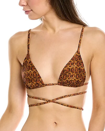 WeWoreWhat Cooper Wrap Bikini Top Women
