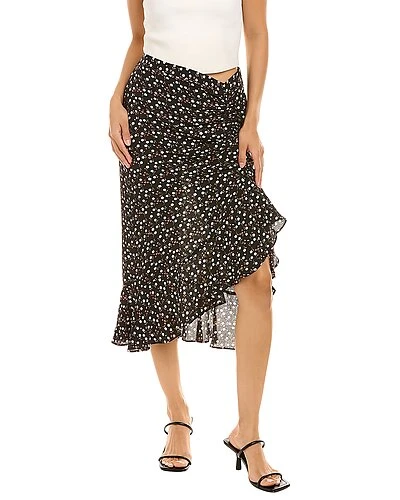 Max Studio Ruffle Midi Skirt Women