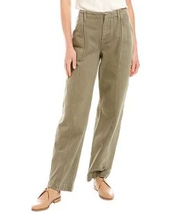 FRAME DENIM High-Rise Relaxed Washed Military Trouser Women