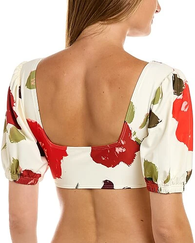 Kate Spade New York Puff Sleeve Scoop Bikini Top Women - Image 2