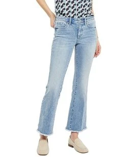 NYDJ Ava Fray Hem Ankle Flare Jean Women