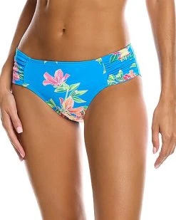 Tommy Bahama Sun Lilies Side Shirred Hi Waist Bottom Women