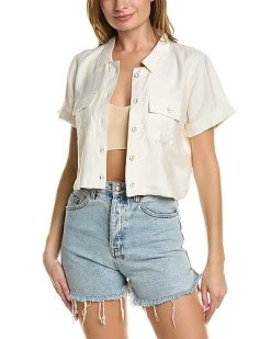 L*Space Sydney Linen-Blend Top Women