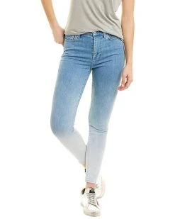 7 For All Mankind Ombre Sunstripe High-Rise Ankle Skinny Jean Women