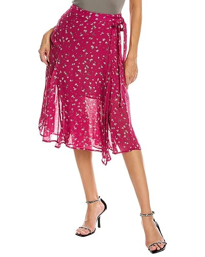 Rag & Bone Lily Floral Midi Skirt Women