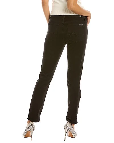 7 For All Mankind Josefina Black Straight Jean Women - Image 2