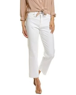 Hudson Jeans Oa White High-Rise Straight Ankle Jean Women