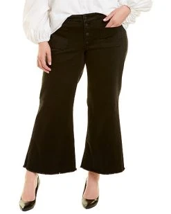 NYDJ Plus Patchie Major Ankle Flare Jean Women