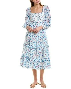 LoveShackFancy Miri Midi Dress Women