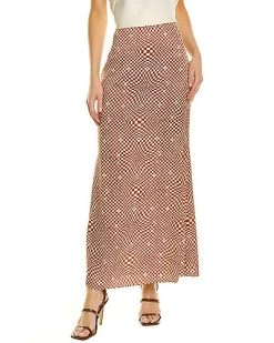 Ronny Kobo Mae Silk-Blend Maxi Skirt Women