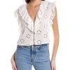 ViX Eyelet Ruffle Blouse Women