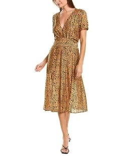 ViX Lassi Marta Silk-Blend Midi Dress Women