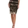 Samantha Sung Chloe Silk Pencil Skirt Women