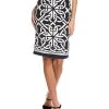 Samantha Sung Chloe Silk Pencil Skirt Women