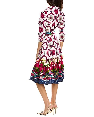 Samantha Sung Patricia Wool & Silk-Blend Shirtdress Women - Image 2