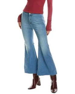 FREE PEOPLE Youthquake Crop Flare Jean Women