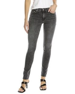 Rag & Bone Cate Mid-Rise Black Opal Skinny Jean Women