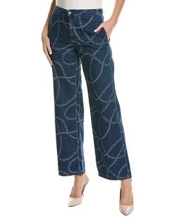 J.McLaughlin Everly Bashford Chain Wide Leg Jean Women