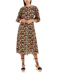 Traffic People Bow Down Midi Dress Women