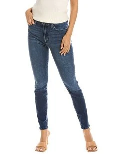 7 For All Mankind Gwenevere Horizon Dark Indigo High-Rise Crop Jean Women