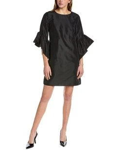 Vince Camuto Trumpet Sleeve Shift Dress Women