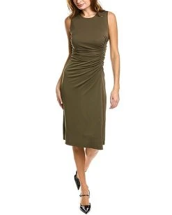 Elie Tahari Ruched Midi Dress Women