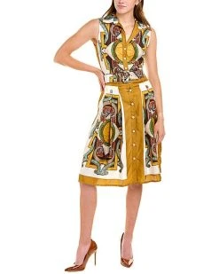 Samantha Sung Audrey 3 Silk Shirtdress Women