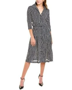 Samantha Sung Audrey 3 Silk Shirtdress Women