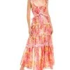 LoveShackFancy Madsen Silk-Blend Maxi Dress Women