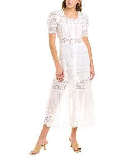 LoveShackFancy Helena Midi Dress Women