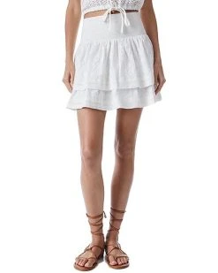 Alice + Olivia Bethie Tiered Mini Skirt Women
