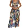 Johnny Was Dragona Edelia Silk Wrap Dress Women