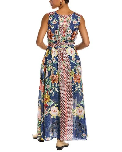 Johnny Was Dragona Edelia Silk Wrap Dress Women - Image 2