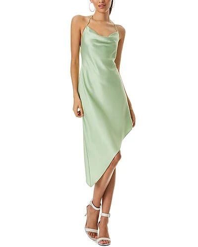 Alice + Olivia Harmony Asymmetrical Slip Dress Women