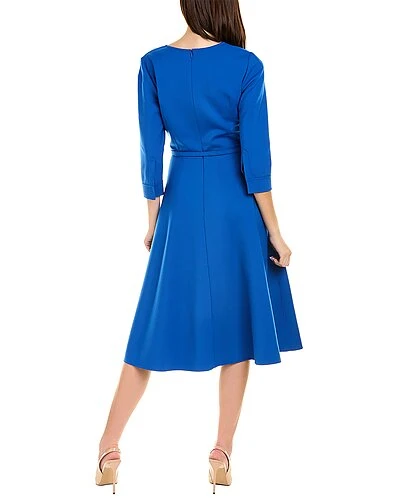 Oscar De La Renta De La Renta Surplice Wool-Blend Midi Dress Women - Image 2