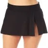 Anne Cole Banded Side Slit Swim Skirt Women