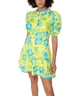 Hale Bob V-Neck Linen Dress Women