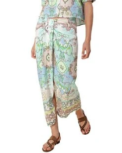 Hale Bob Long Linen Skirt Women