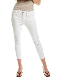 Madewell Pure White Mid-Rise Skinny Crop Jean Women