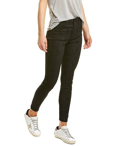 JOE'S Jeans The Charlie Black Snake Print High-Rise Skinny Ankle Cut Jean Women