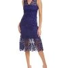 Elie Tahari Lace Midi Dress Women