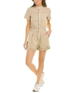 Ba&sh Daquiri Linen-Blend Romper Women