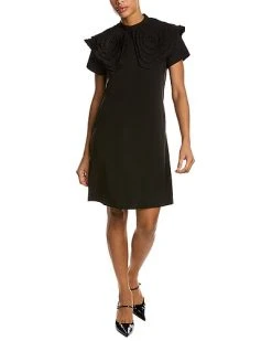Gracia Frill Trim Shift Dress Women