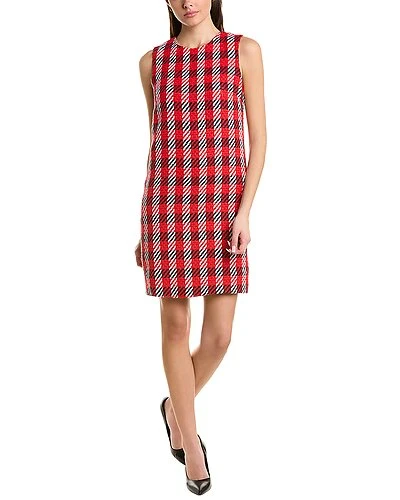 Oscar De La Renta De La Renta Tweed Silk-Lined Shift Dress Women