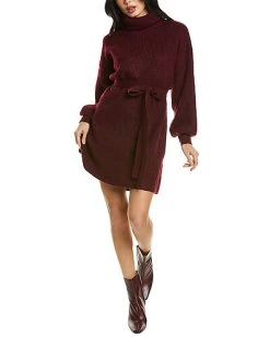 ANNA KAY Turtleneck Knit Wool-Blend Dress Women